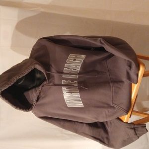 Sage green Myrtle Beach hoodie by Gildan Dryblend size L